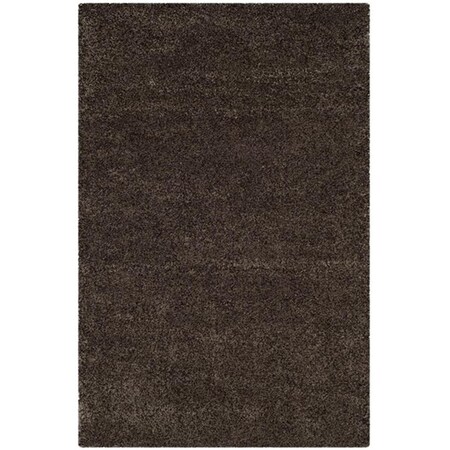 Safavieh 4 X 6 Ft. Santa Monica Shag Power Loomed Small Rectangle Area Rug, Mushroom SGN725-8181-4